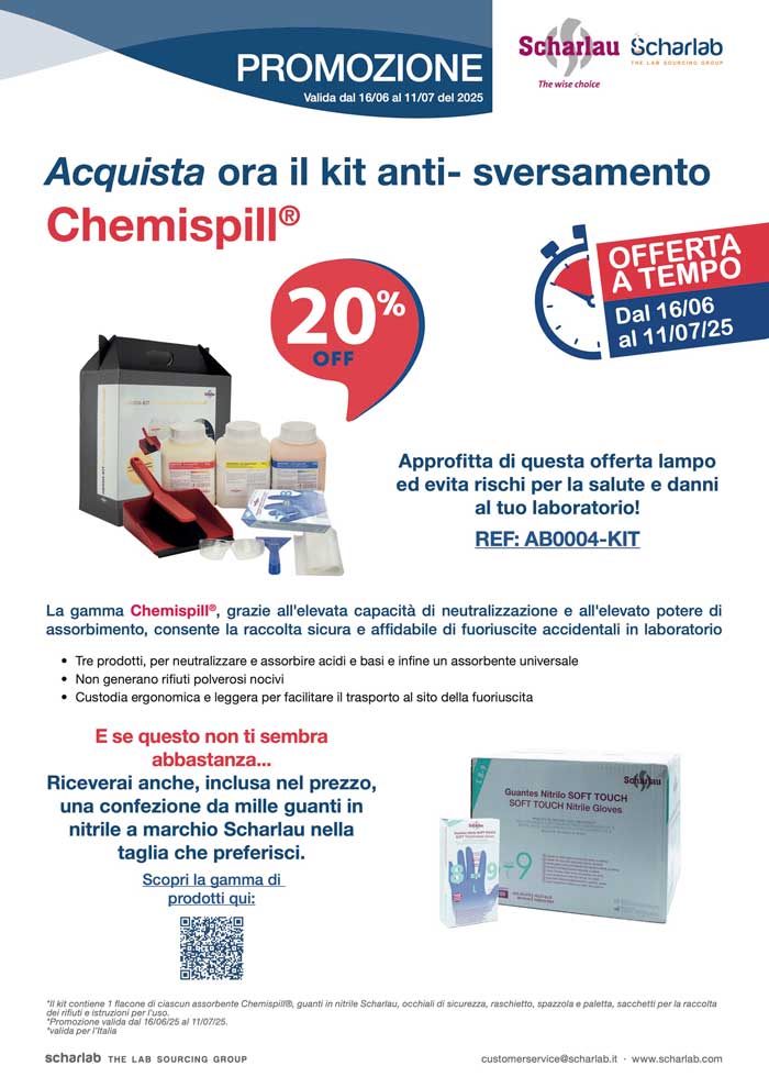 OFFERTA A TEMPO! Acquista ora il kit anti- sversamento Chemispill®