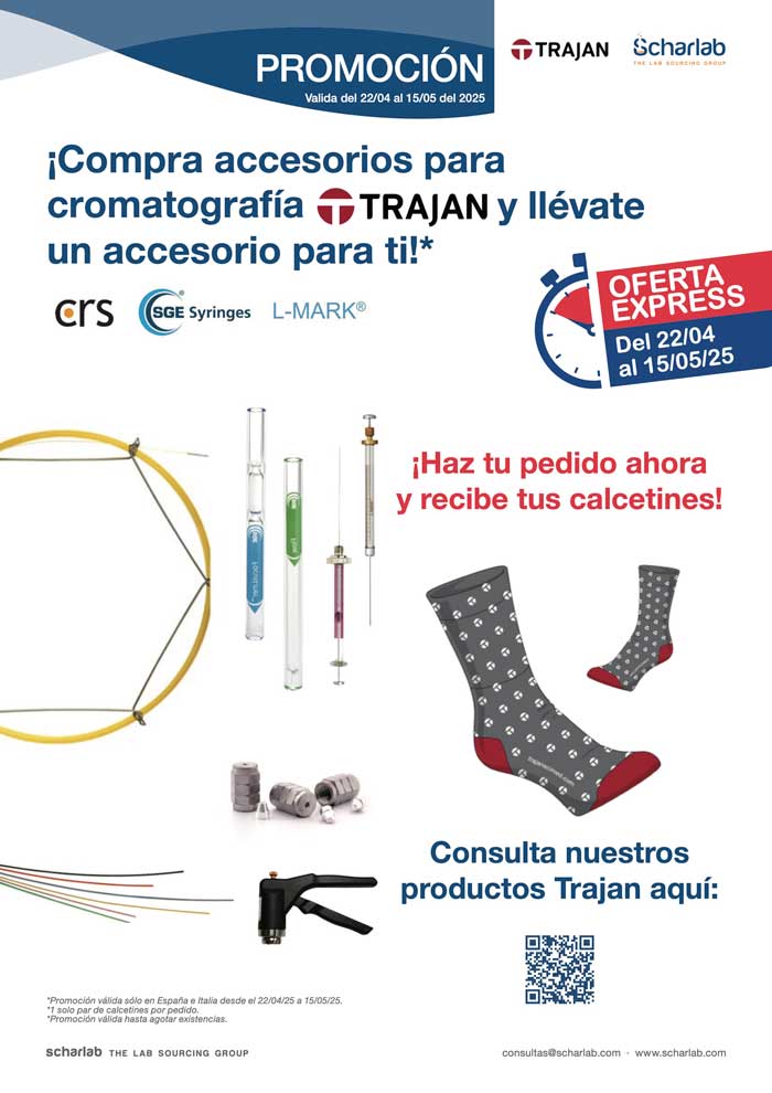 ¡Oferta Express! Accesorios de cromatografía Trajan