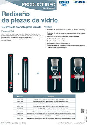 La Cromatografía al siguiente nivel: nuevo diseño de columnas de vidrio