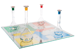 How to identify samples using coloured flasks