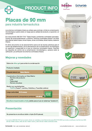 placas 90mm industria farmaceutica