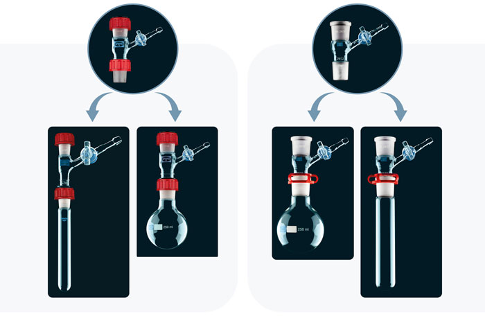 New Schlenk component for experiments in inert atmospheres