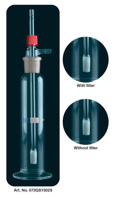 Adaptable flask for gas treatment