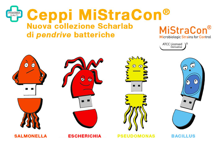 Nuova collezione scharlab pendrive batteriche Ceppi MiStraCon