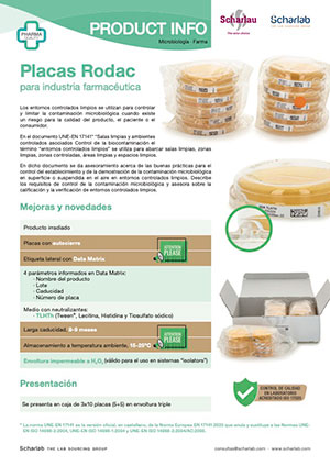 placas rodac contacto