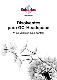 Portada del folleto disolventes para GC-Headspace
