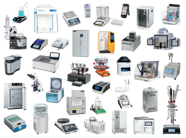 Conjunto de equipos de laboratorio (Scharlab): balanzas, extractores, autoclaves, centrífugas, minireactores y muchos más.